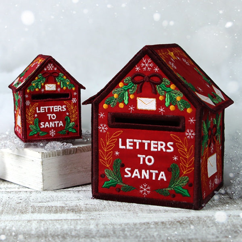 3D Christmas Mailbox (In-the-Hoop)