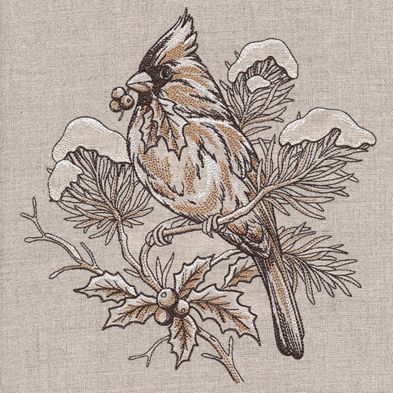 Winter Beauty Cardinal|7.8″ x 7.4″ / 198.12mm x 188.04mm|7″ x 6.64″ / 177.8mm x 168.74mm|6.16″ x 5.85″ / 156.52mm x 148.54mm|5.11″ x 4.85″ / 129.76mm x 123.15mm|All Sizes