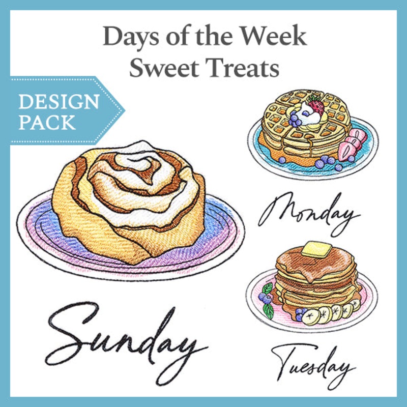 A Days of the Week Sweet Treats Design Pack