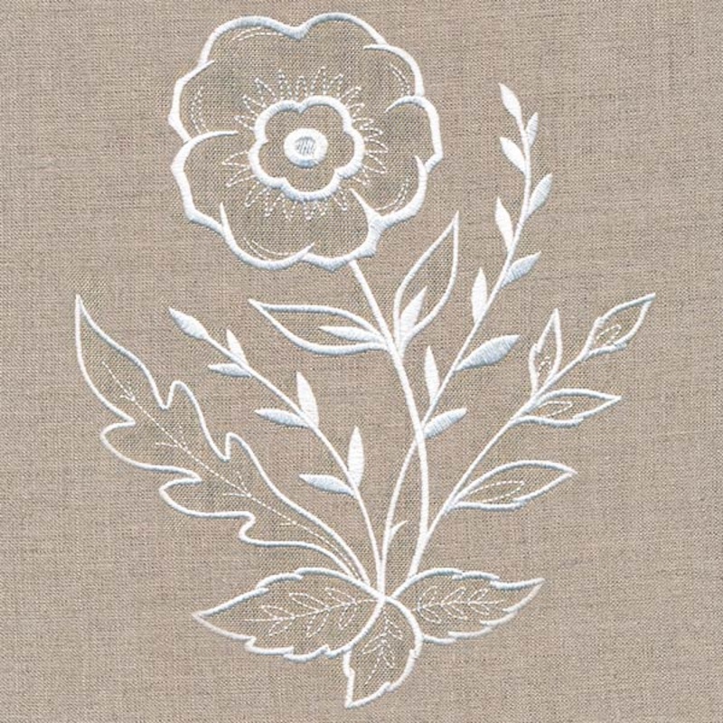 Wild Anemone Accent (Whitework)