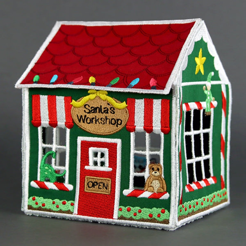 3D Christmas Village – Santa’s Workshop (In-the-Hoop)