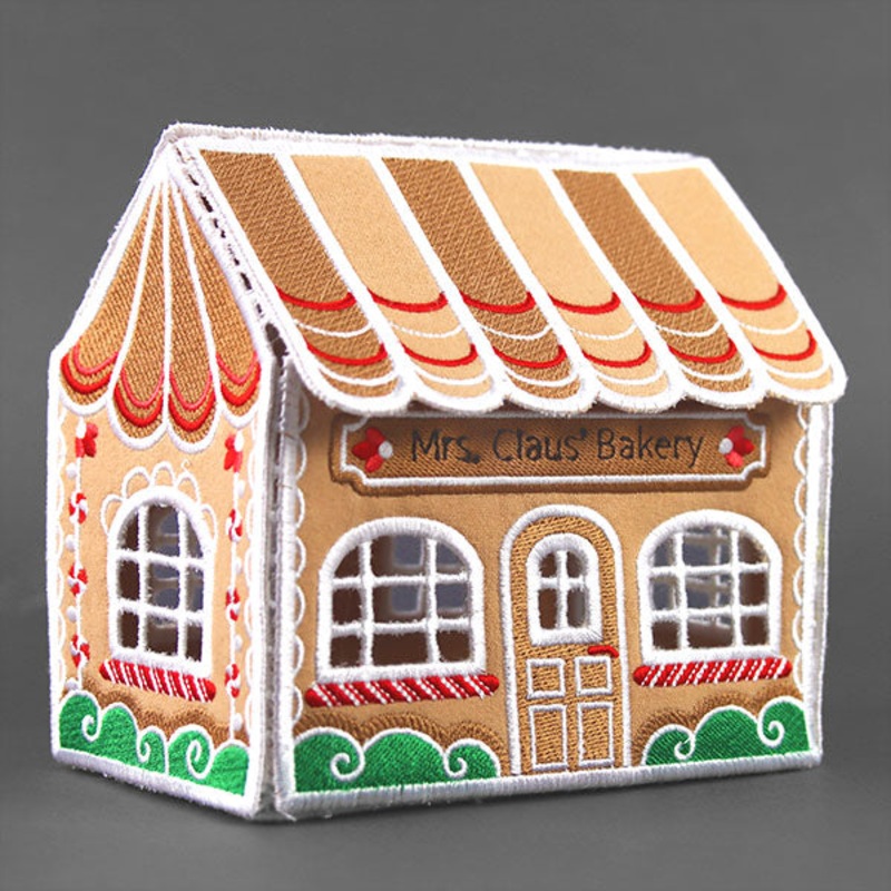 3D Christmas Village – Mrs. Claus’ Bakery (In-the-Hoop)