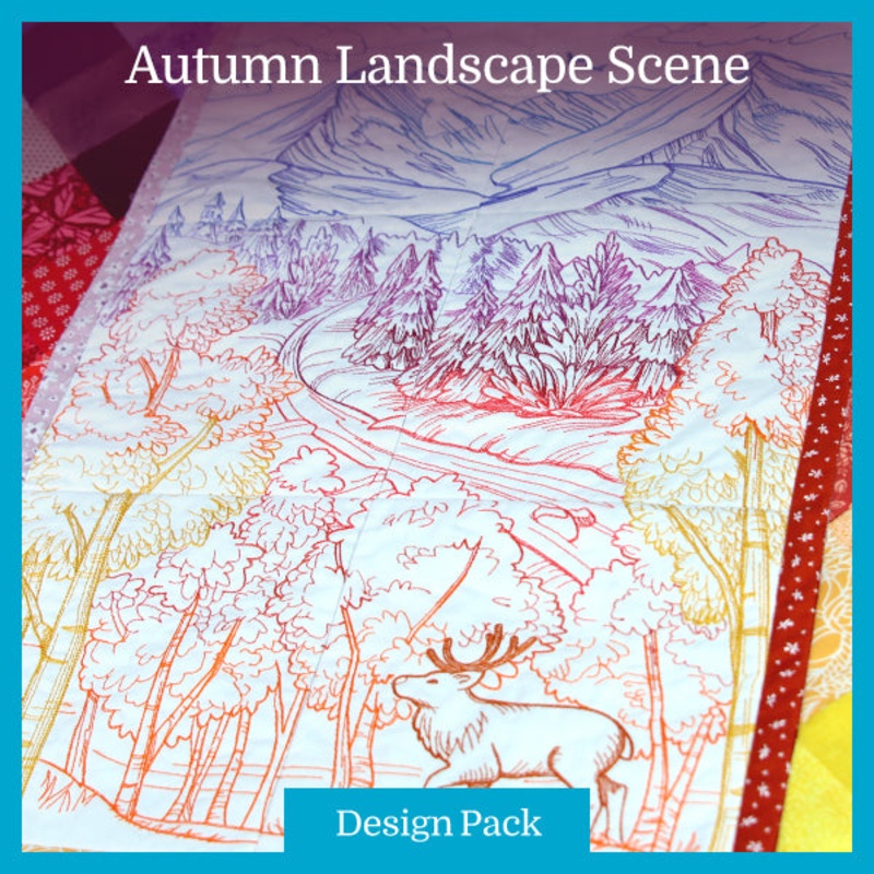 A Autumn Landscape Scene Design Pack