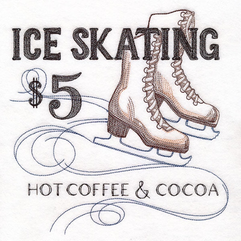 Winter Fun Market Sign – Ice Skating