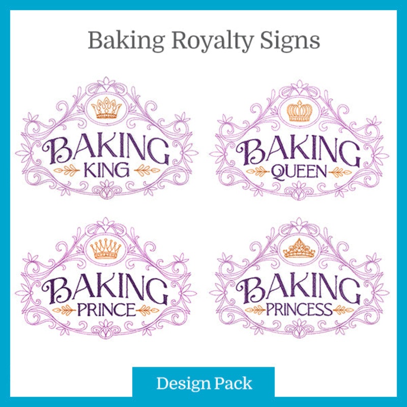 A Baking Royalty Signs Design Pack