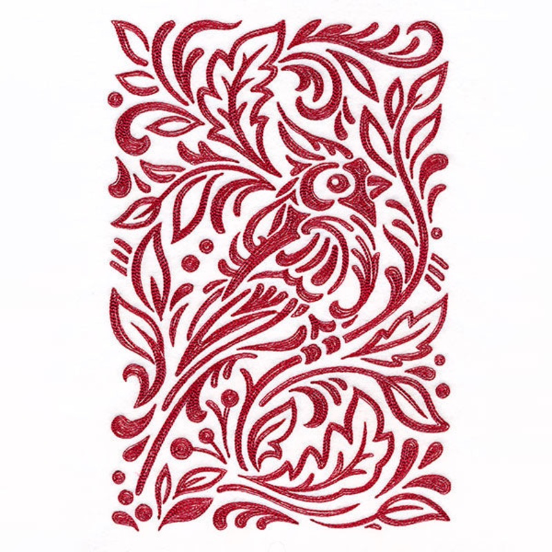 Wild Woodcuts – Christmas Cardinal