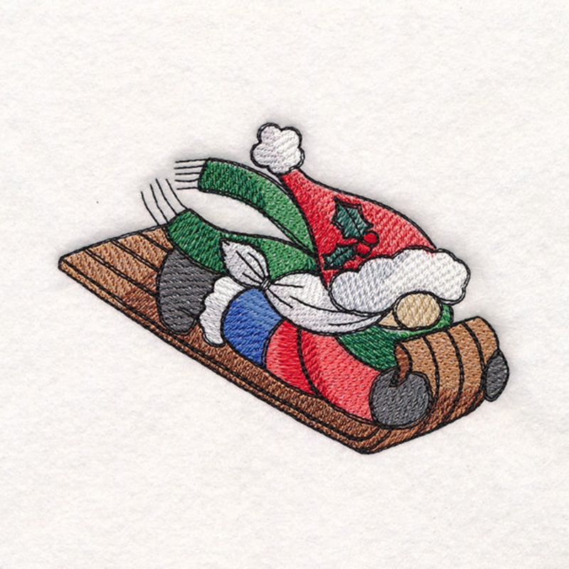 Winter Fun Sledding Gnome – Girl