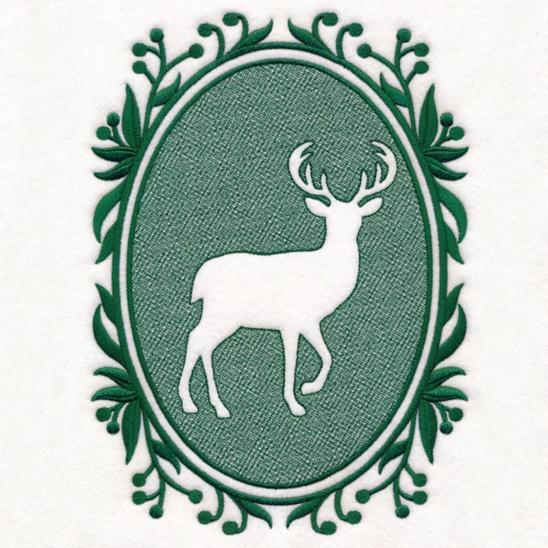 Woodland Deer Cameo (Embossed)