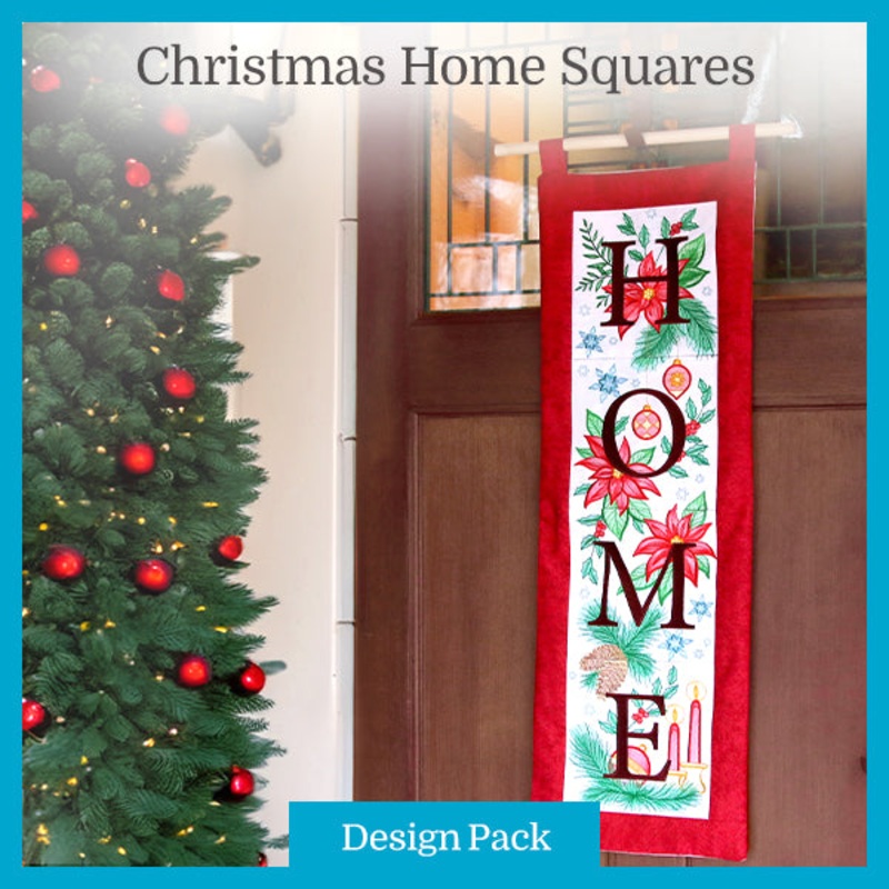 A Christmas Home Squares Design Pack