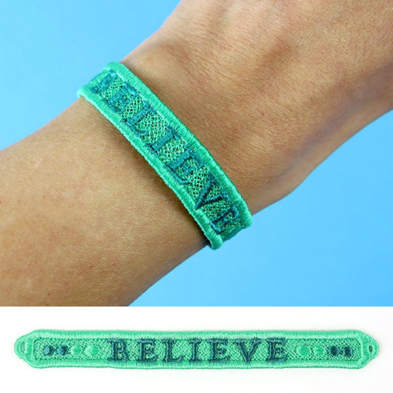 Words of Wisdom Bracelet – Believe (Lace)