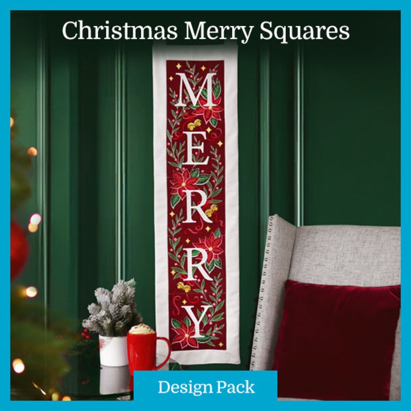A Christmas Merry Squares Design Pack