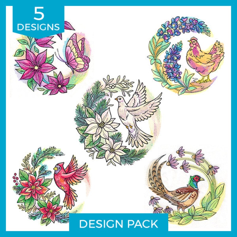 A Blooming Wreath Design Pack|7.8″ x 7.74″ / 198.12mm x 196.6mm|7.05″ x 6.9″ / 179.05mm x 175.25mm|5.98″ x 5.85″ / 151.78mm x 148.61mm|4.95″ x 4.87″ / 125.83mm x 123.58mm|3.87″ x 3.85″ / 98.29mm x 97.87mm|All Sizes