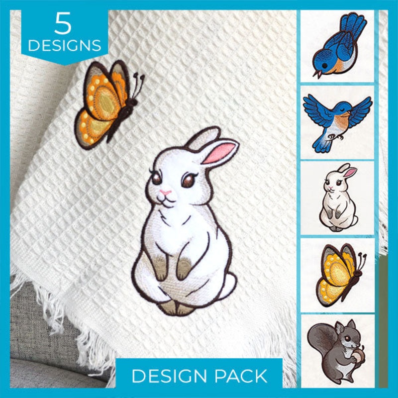 Woodland Animals (Heirloom Applique) Design Pack