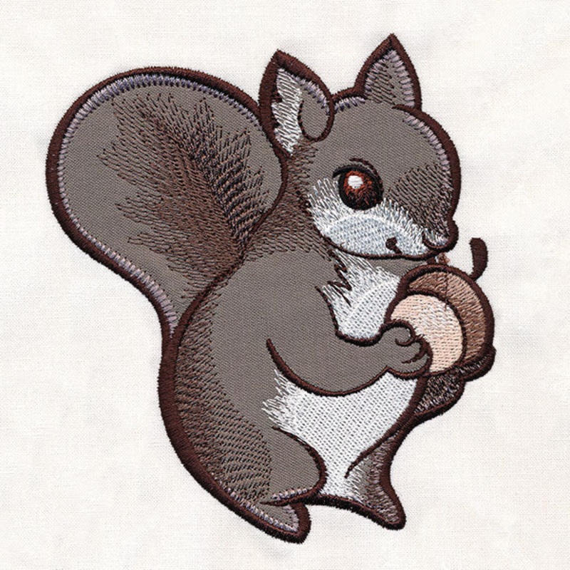 Woodland Animals – Squirrel (Heirloom Applique)