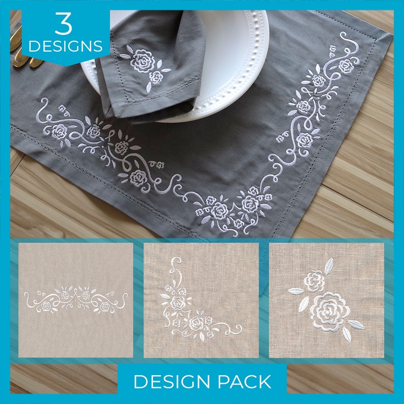 Whitework Floral Design Pack|11.75″ x 6.33″ / 298.52mm x 160.86mm|9.41″ x 5.07″ / 239.07mm x 128.75mm|7.81″ x 4.21″ / 198.45mm x 106.89mm|6.86″ x 3.7″ / 174.31mm x 93.91mm|All Sizes