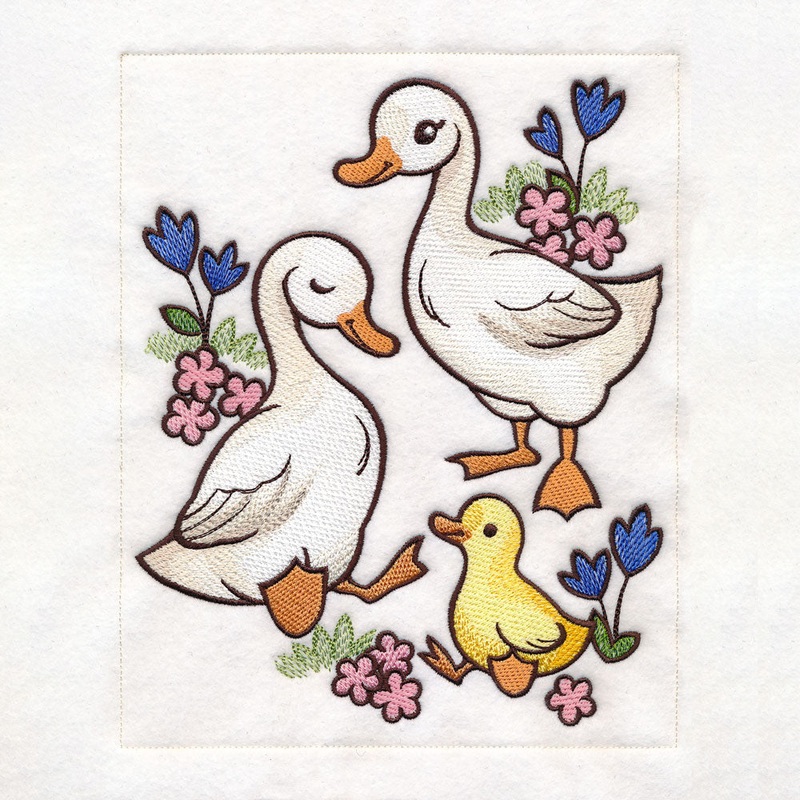 Woodland Animals Quilt – Ducks