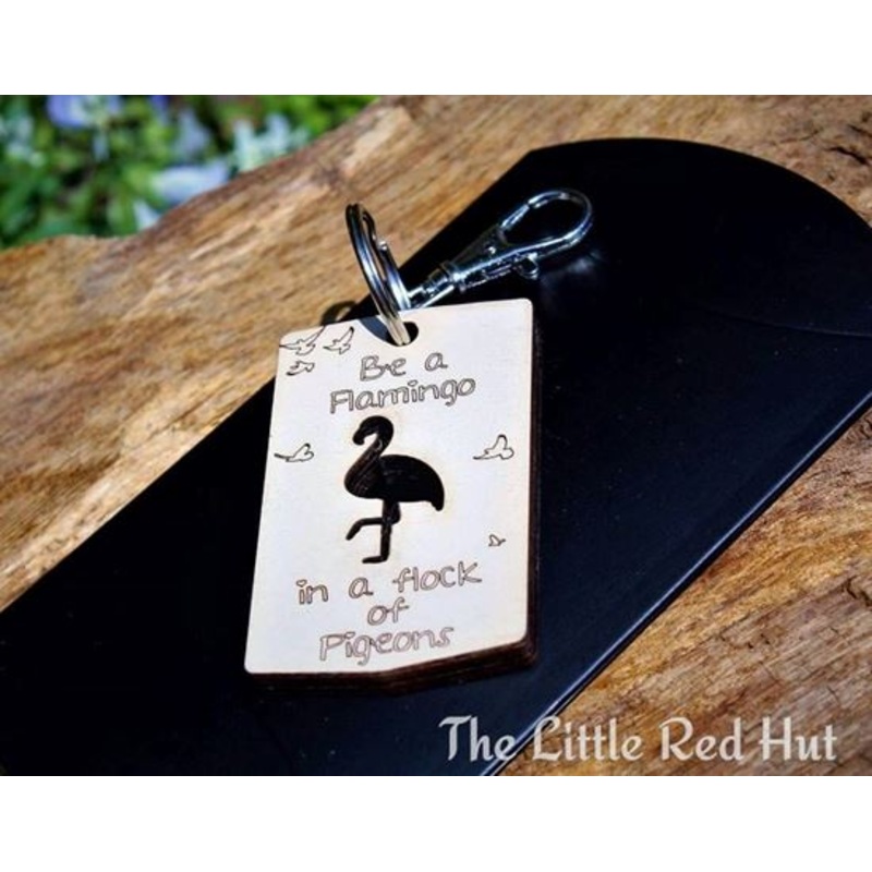 Be a Flamingo Keyring