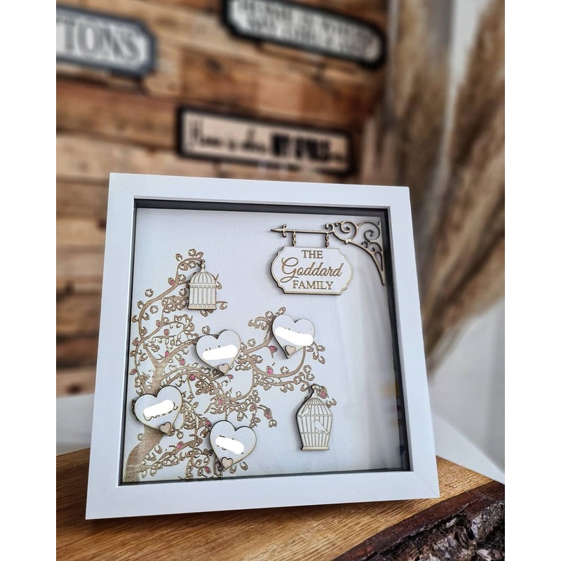 Blossom Tree Glass Box Frame