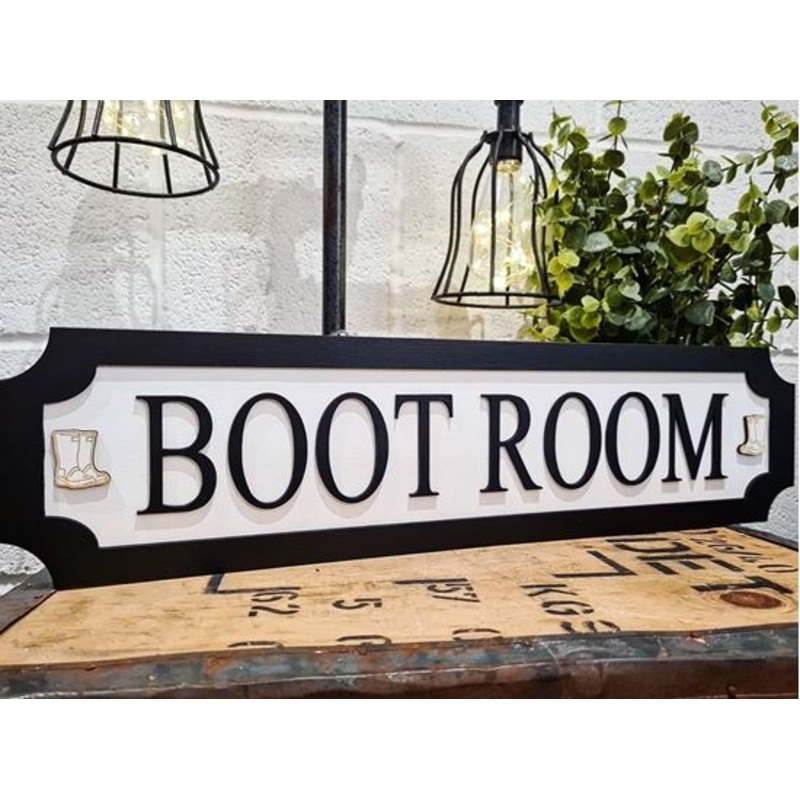 Boot Room 3D Train/Street Sign