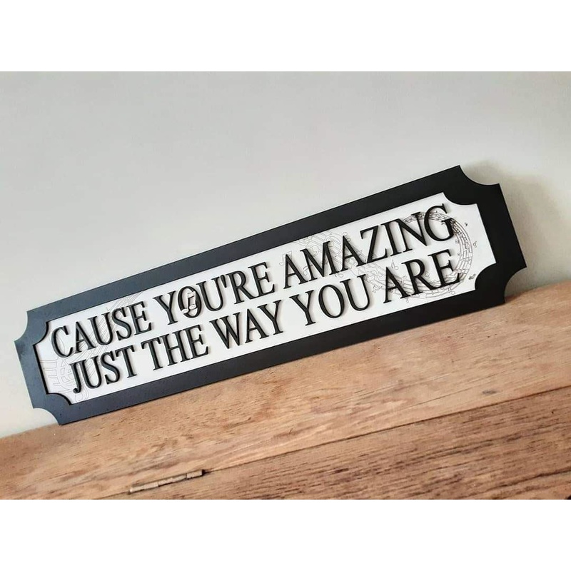 Cause you’re amazing 3D Train/Street Style Sign
