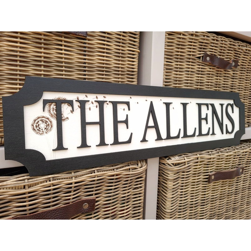 DANDELION DESIGN – Personalise your own 3D Train/Street Style Sign