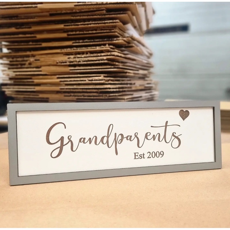 Grandparents Established Petite Sign