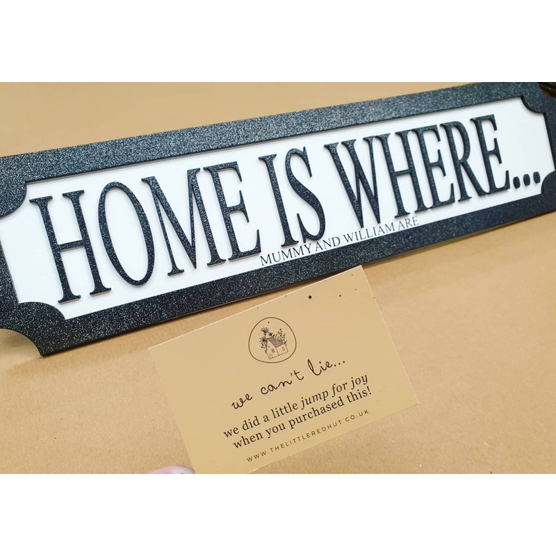 Home is where… – 3D Train/Street Sign