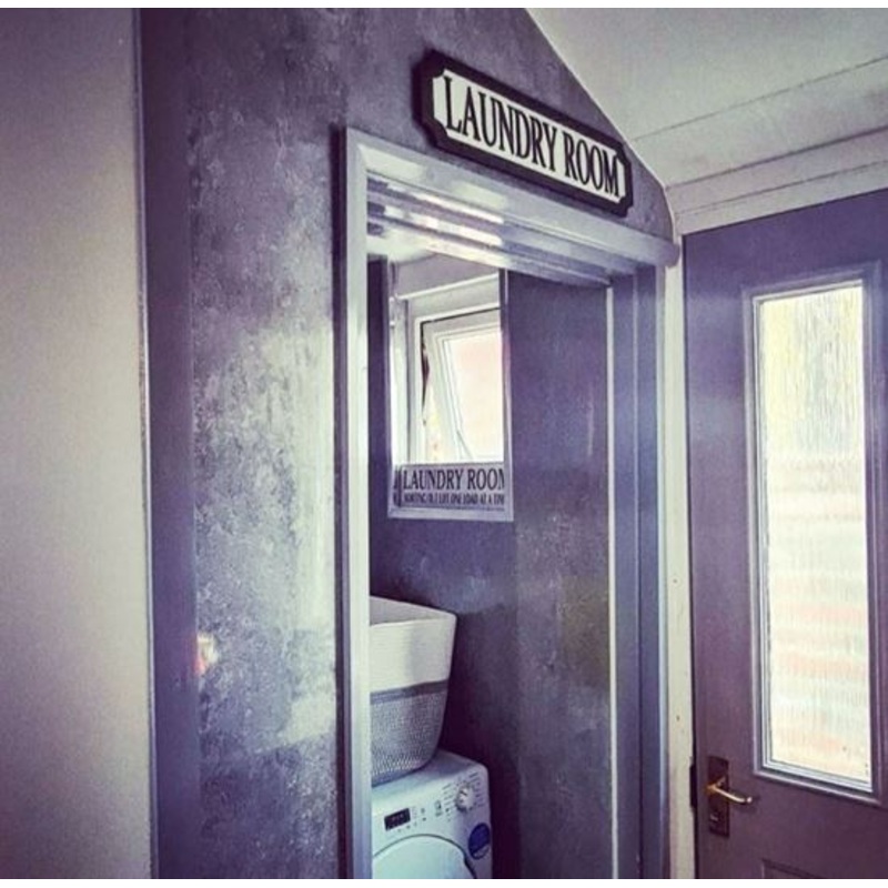 Laundry Room 3D Train/Street Sign