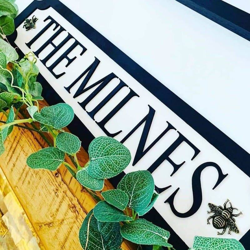 METAL BUMBLEBEE Personalise your own – 3D Train/Street Style Sign