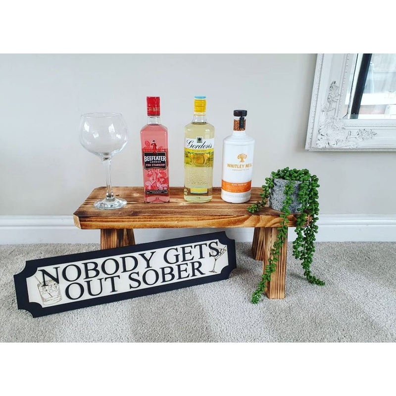 Nobody Gets Out Sober 3D Train/Street Sign