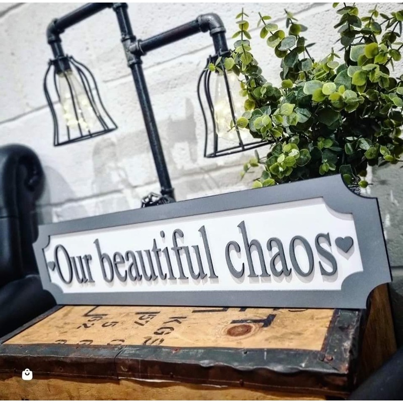 Our beautiful chaos 3D Train/Street Sign