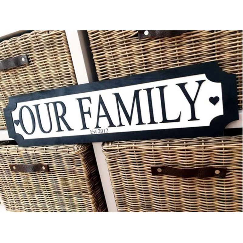 Our Family 3D Train/Street Sign