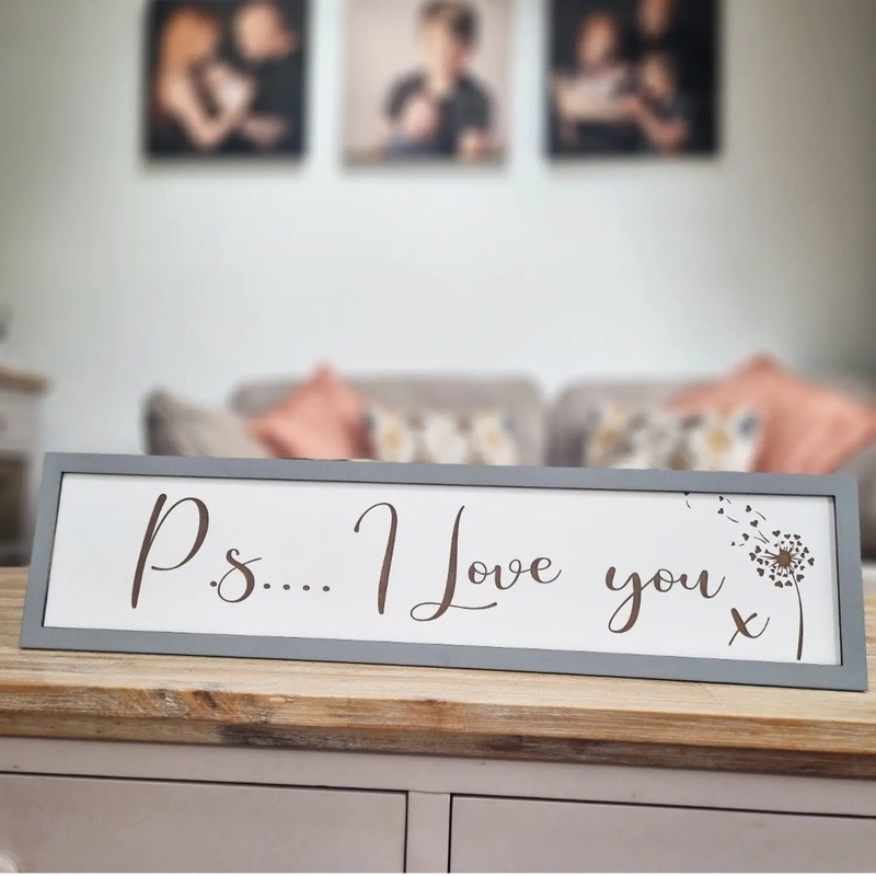 P.s I love you Country Sign|Grey|Grey with glitter|Black|Black with glitter