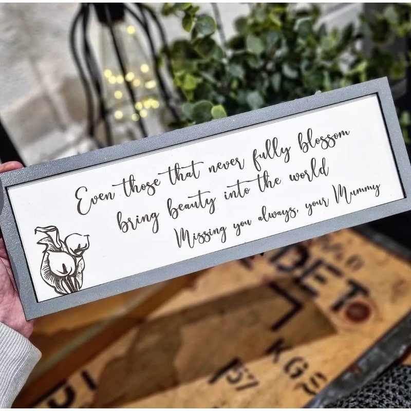 Personalised Baby Loss/In Loving Memory Petite Sign