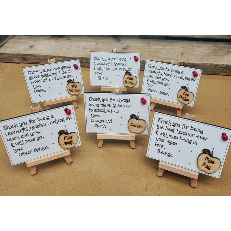 Personalised Miniature Teacher Easel