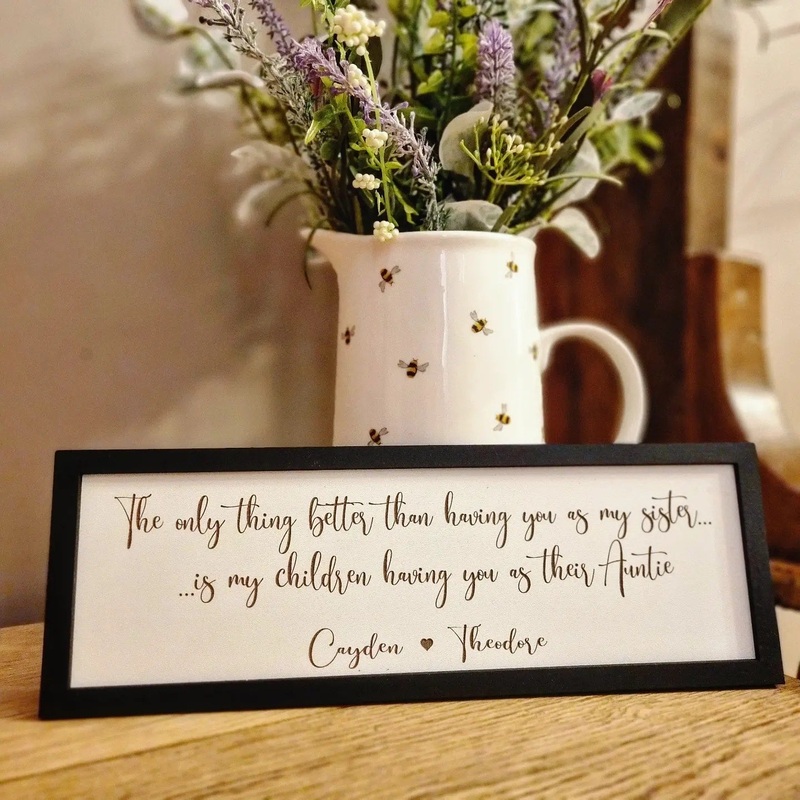 Personalised The only thing better…Auntie Petite Sign