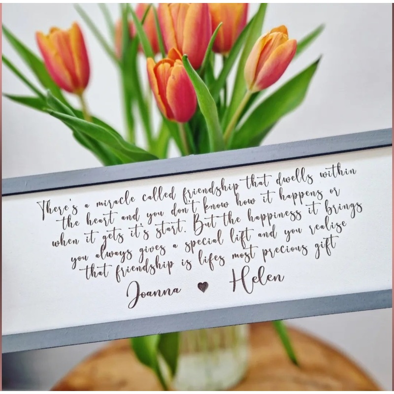 Personalised There’s a miracle called friendship Petite Sign