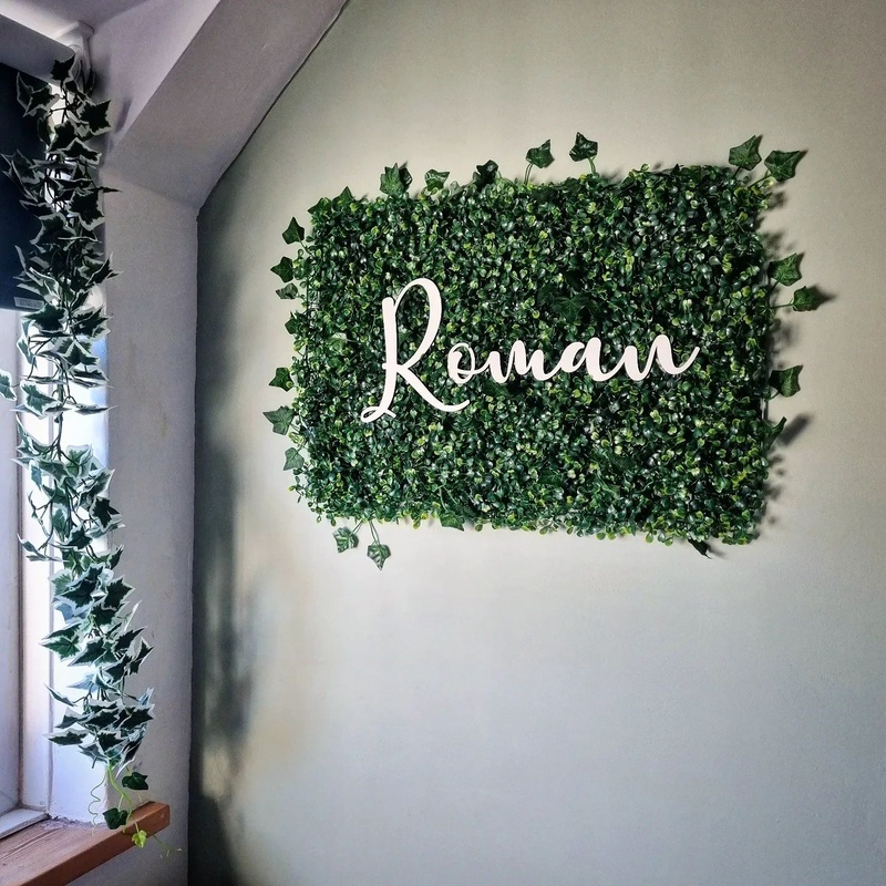 Personalised Wooden Name Sign|Small 30cm|Medium 40cm|Large 50cm|Unpainted|White|Black|No Thanks|Yes Please