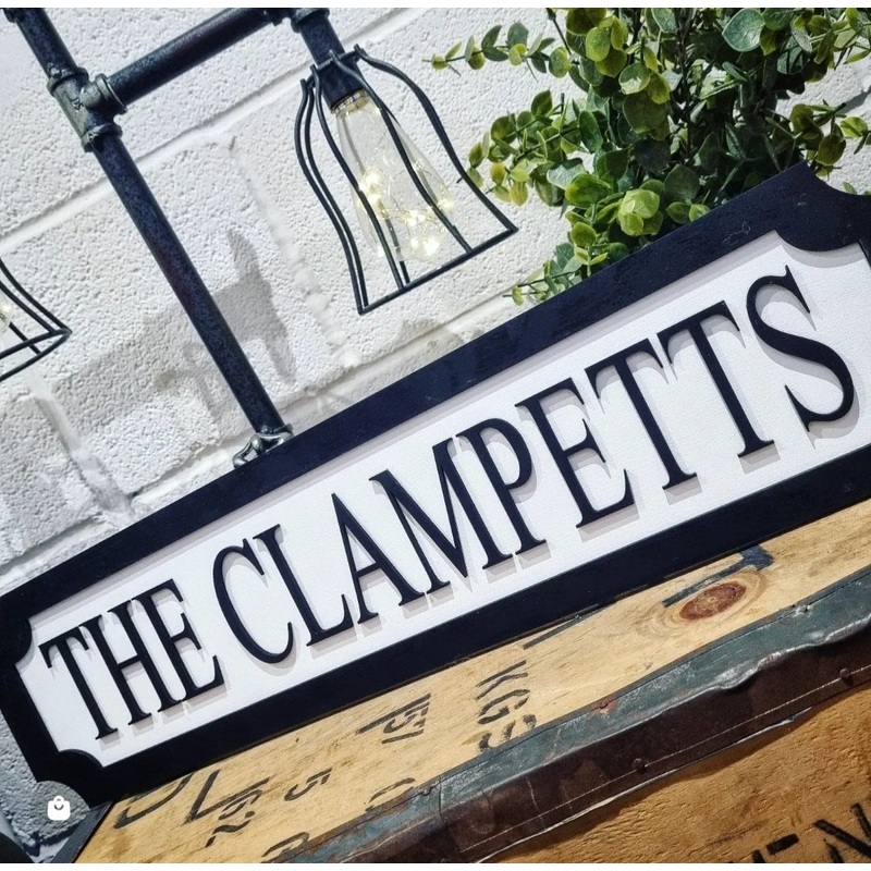 The Clampetts 3D Train/Street Sign