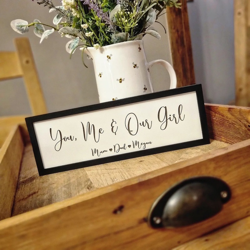 You, Me & Our Girl/s Petite Sign