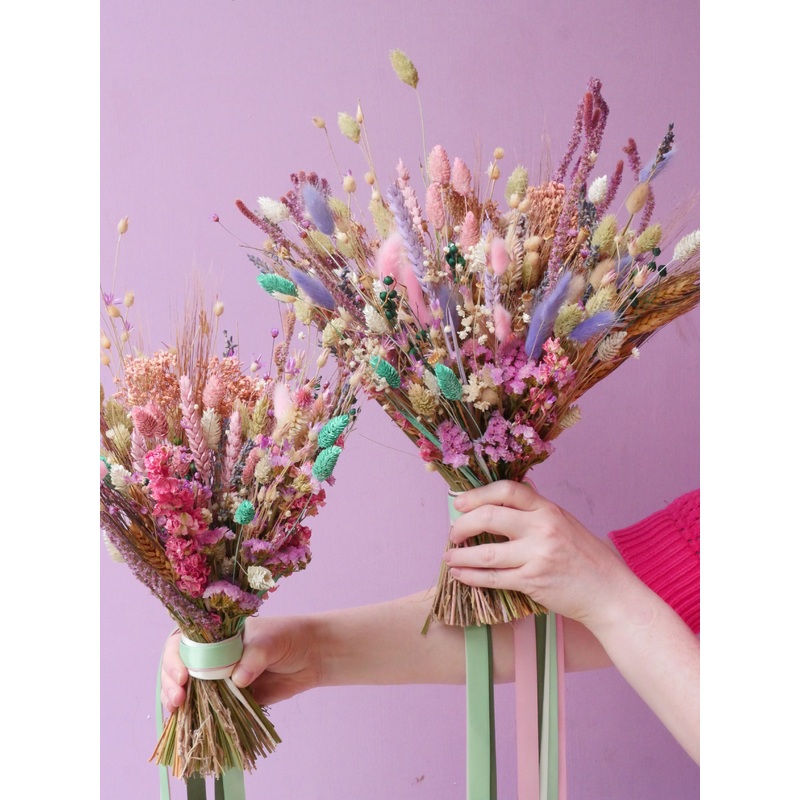 Bespoke Dried Flower Baked Blossom Bridal Bouquet