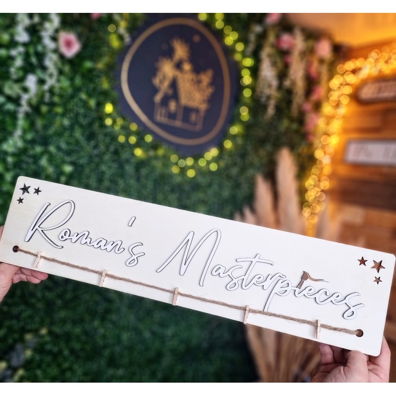 Masterpieces/Artwork Children’s Peg Display Sign