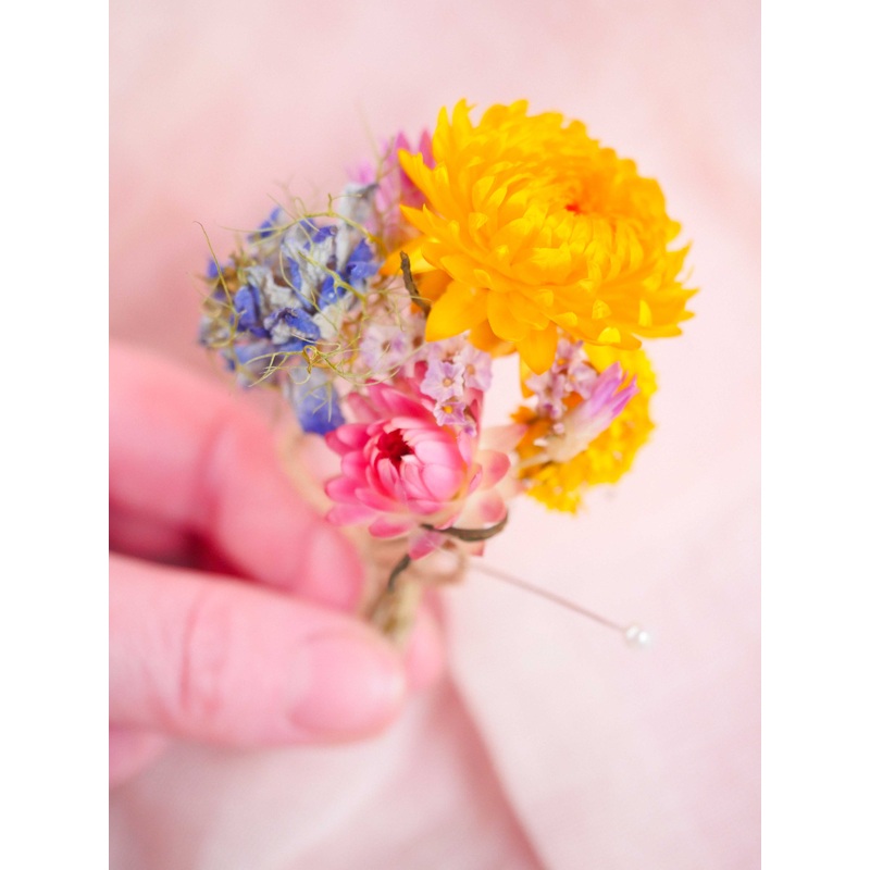The Botanical Grove Dried Flower Baked Blossom Boutonnire