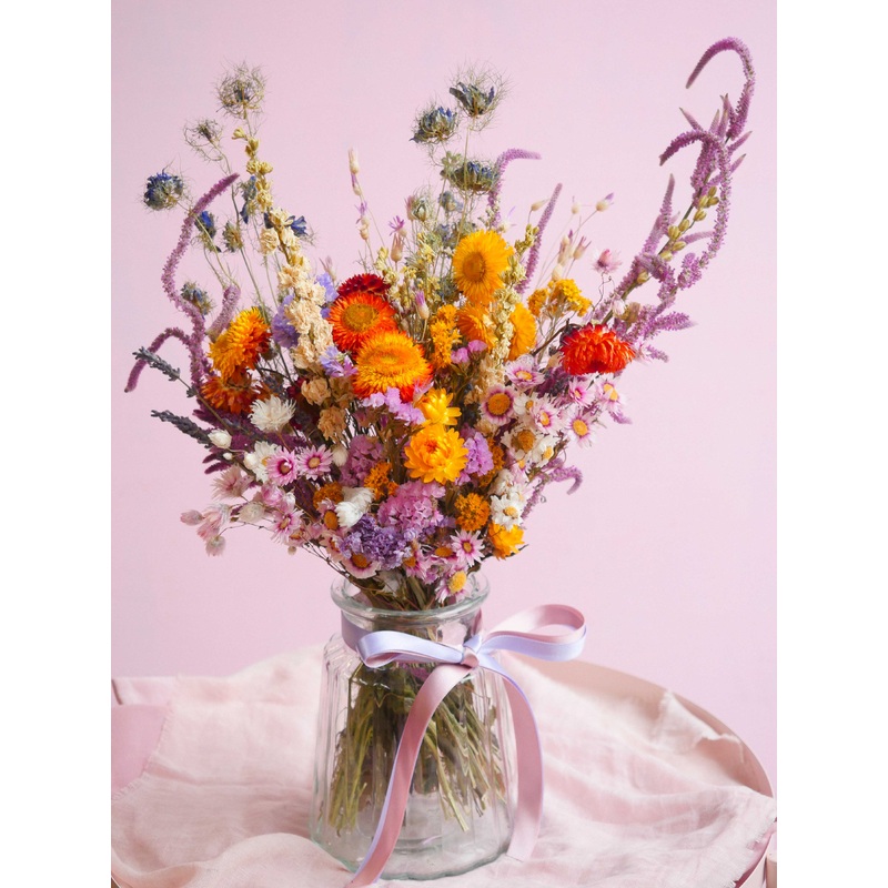 The Botanical Grove Dried Flower Baked Blossom Table Centre Bouquet