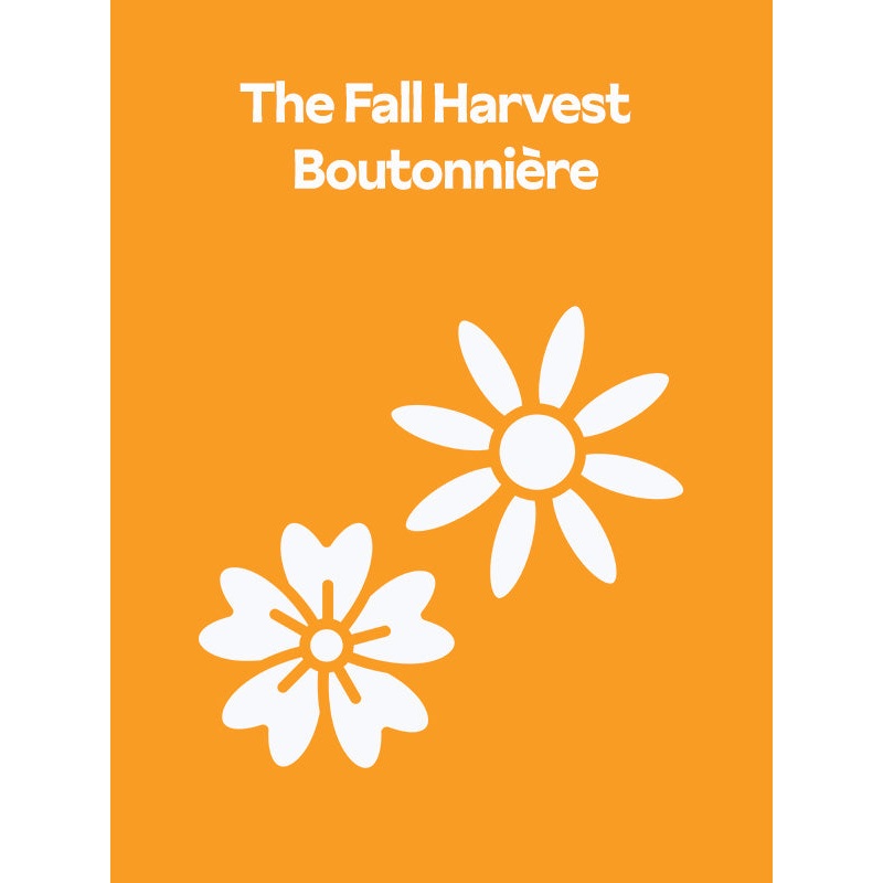 The Fall Harvest Dried Flower Baked Blossom Boutonniere
