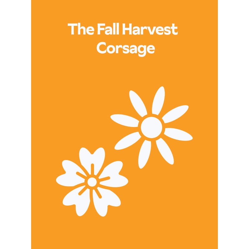 The Fall Harvest Dried Flower Baked Blossom Corsage