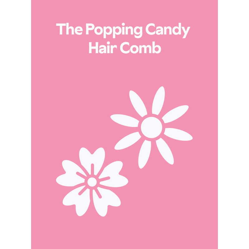 The Popping Candy Dried Flower Baked Blossom Hair Comb
