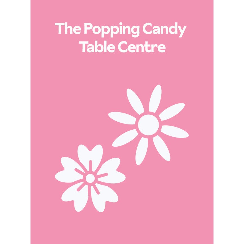 The Popping Candy Dried Flower Baked Blossom Table Centre