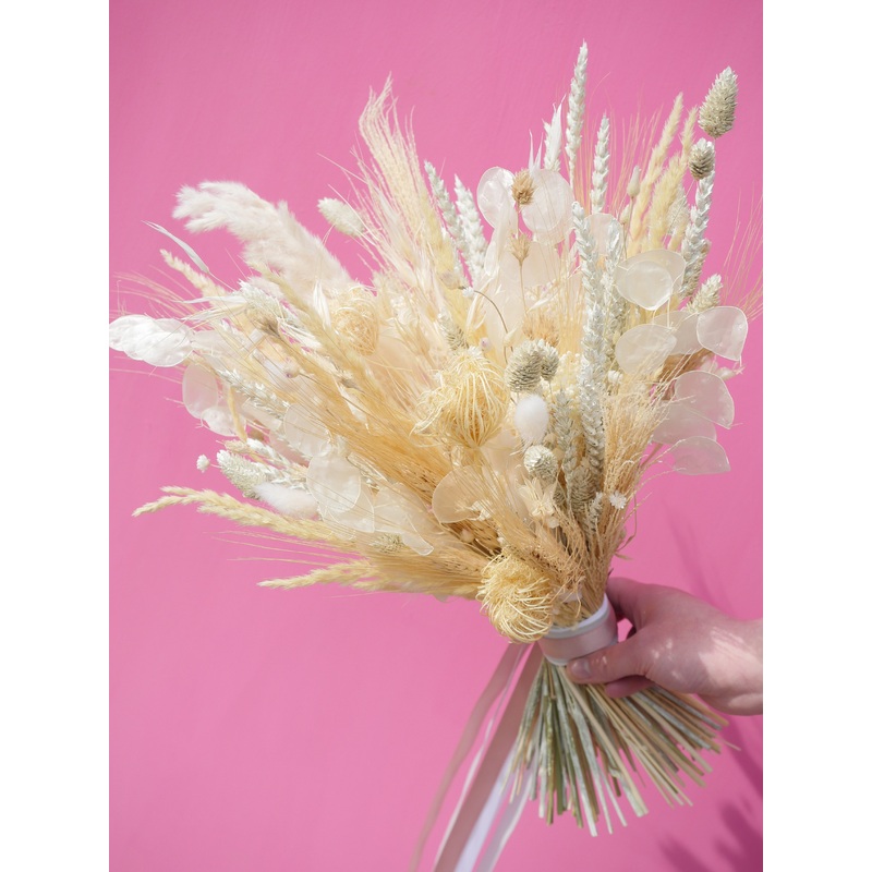 The Run Away with Me Dried Flower Baked Blossom Bridal Bouquet