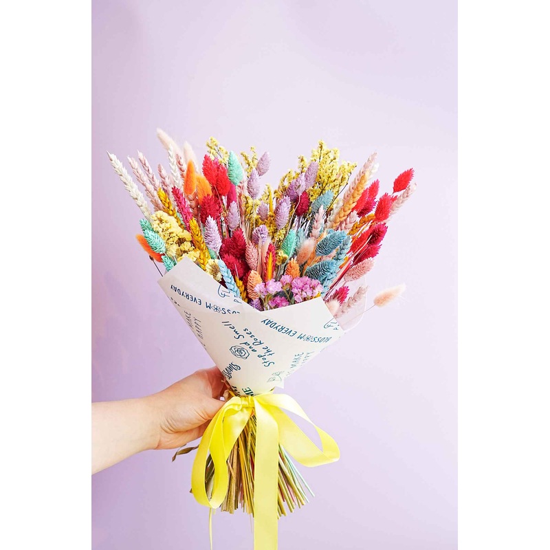 The Sherbert Macaroon Dried Flower Baked Blossom Bunch